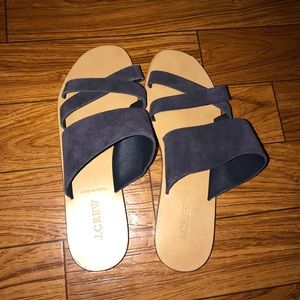 J. Crew navy blue sandals